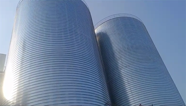 北镇2座混凝土高架卷板仓